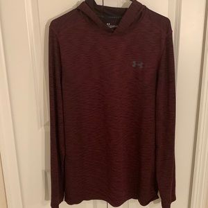Under Armour Heatgear Hoodie - Maroon - Large